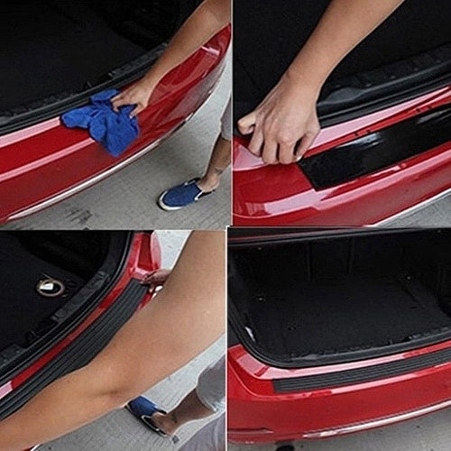 Car Rear Bumper Protector Trunk Boot Rubber Strip