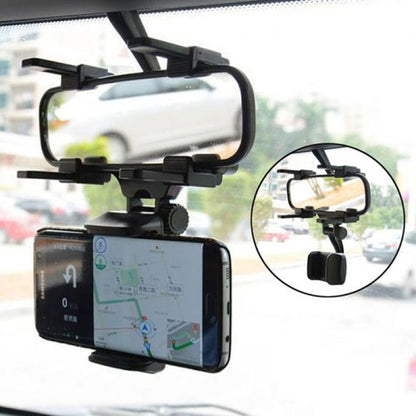 Car Rearview Mirror Mobile Phone Holder Navigation Bracket