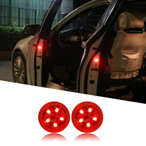 Wireless Magnetic Car Opening Door Saftey Warning Lamp 2PCS