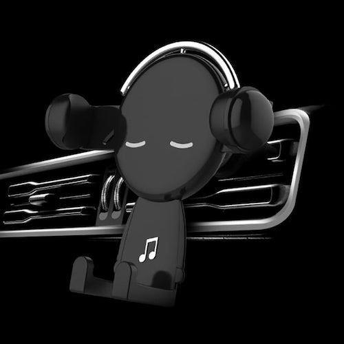 Cartoon Music Modeling Air Outlet Car Mobile Phone Holder