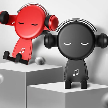 Cartoon Music Modeling Air Outlet Car Mobile Phone Holder