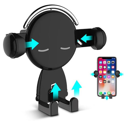 Cartoon Music Modeling Air Outlet Car Mobile Phone Holder