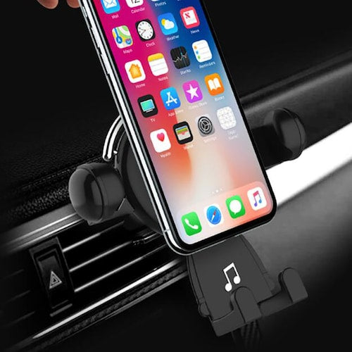 Cartoon Music Modeling Air Outlet Car Mobile Phone Holder