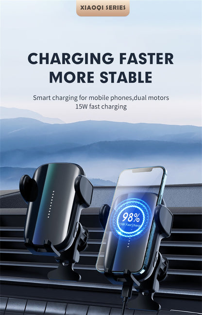 15W Qi Car Phone Holder Wireless Charger