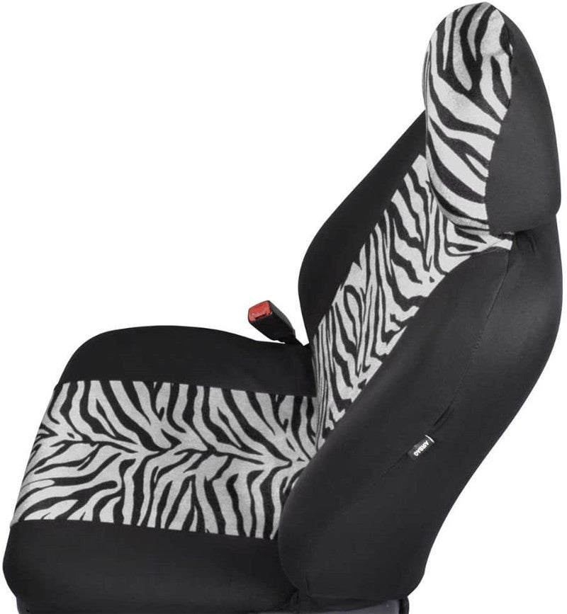 Car Seat Cushion Covers Leopard Zebra Full Set Auto Interior Protection