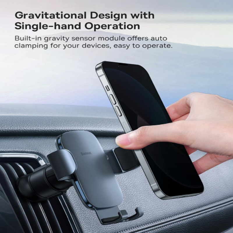 Car Mobile Phone Holder Navigation Support Air Outlet Stand for 4.7-6.7inch Phones