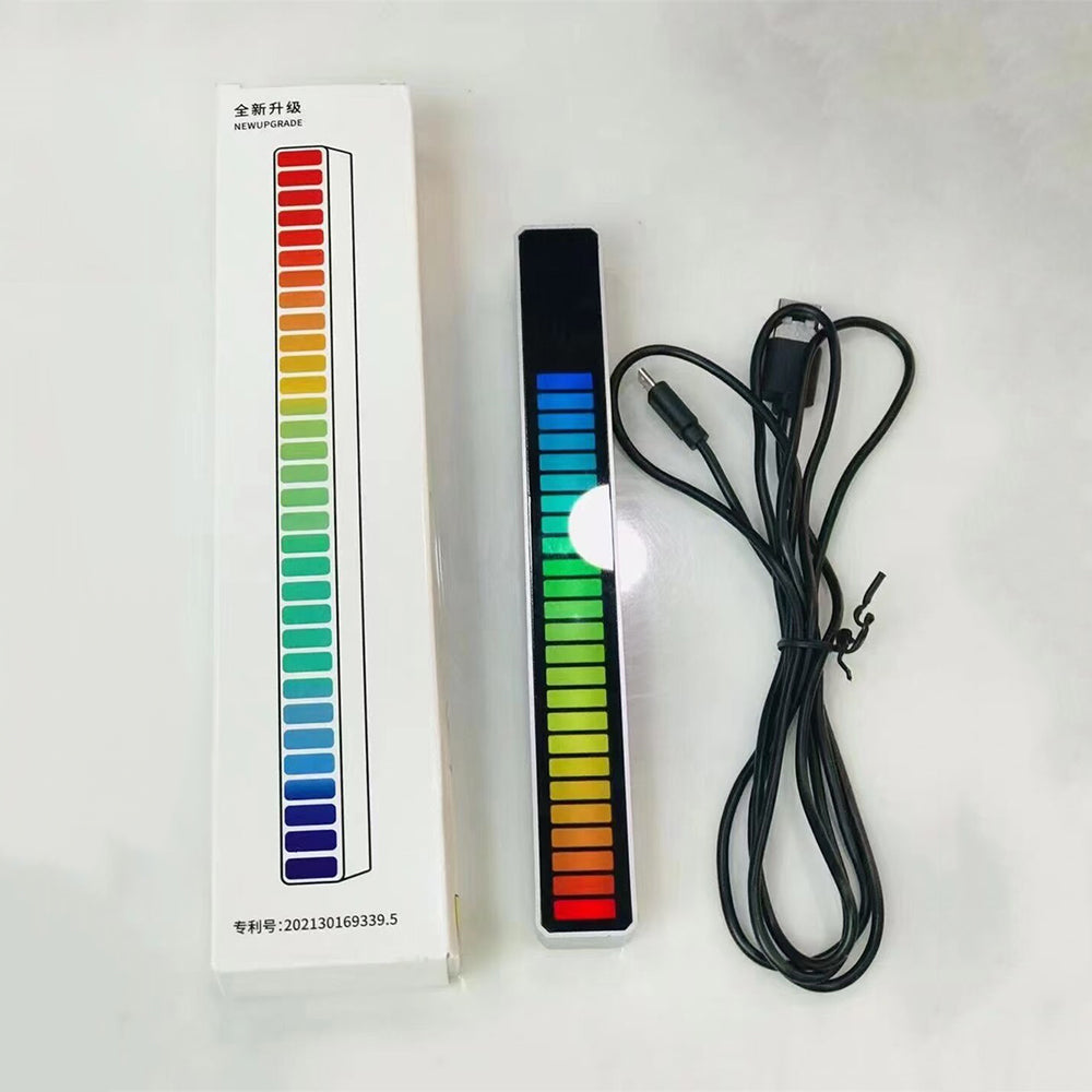 LED Sound Control Rhythm Colors Car Home USB Light
