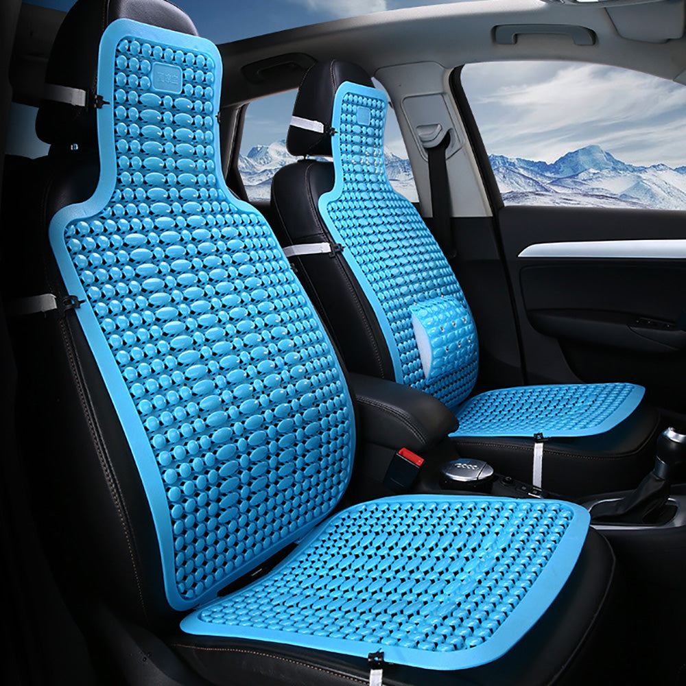 Car Seat Cover Summer Cooling Front Cover Plastic Fabric Seat Cushion 2Pc/Set