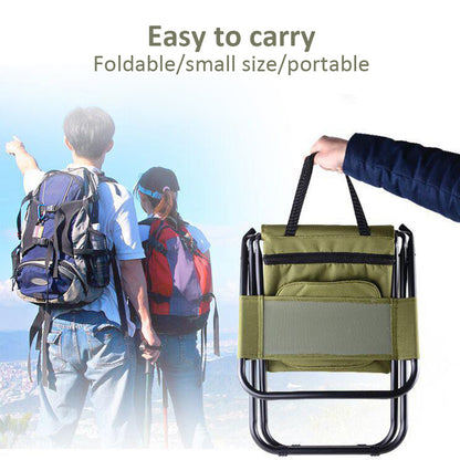 Folding Outdoor Camping Fishing Insulated Bag Chair