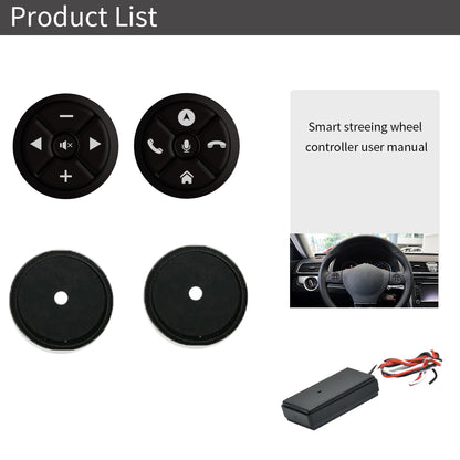 Car Steering Controller Wireless Universal Remote Control Buttons Replace