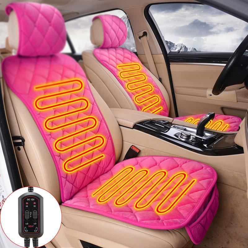 Luxury Heated Car Seat Cushion Heater Aftermarket Universal Fit 12V Cold  Winter