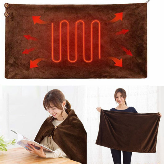 Machine Washable Electric Blanket Thermostat Soft Plush Home Office