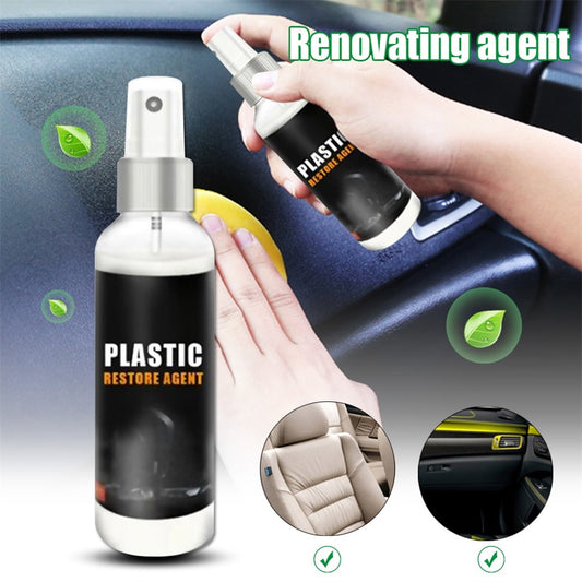 Car Interior Plastic Parts Renewed Restore Agent Refurbished Liquid Repair Maintenance 30ML