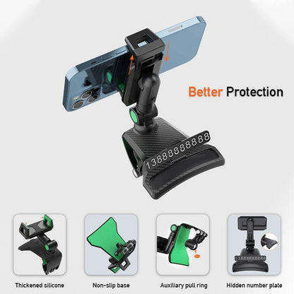Car Universal 360-Degree Rotation Cell Phone Holder for 3-7 inch
