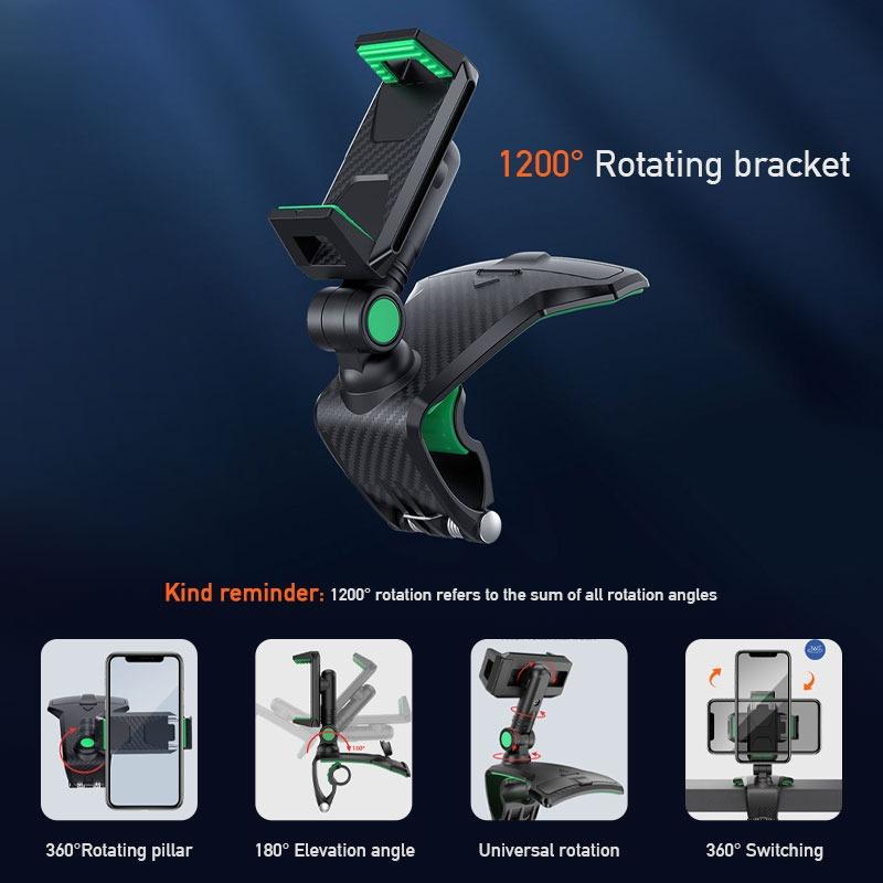 Car Universal 360-Degree Rotation Cell Phone Holder for 3-7 inch