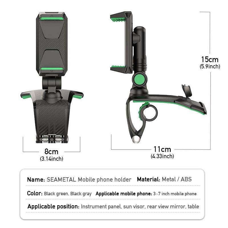 Car Universal 360-Degree Rotation Cell Phone Holder for 3-7 inch