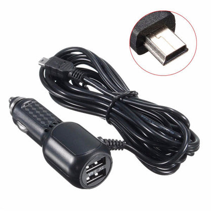 Car Power Charger Mini USB 3.5m Cable for GARMIN GPS 3.4A/5V