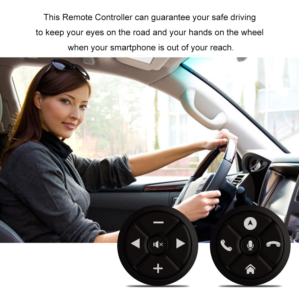 Car Steering Controller Wireless Universal Remote Control Buttons Replace
