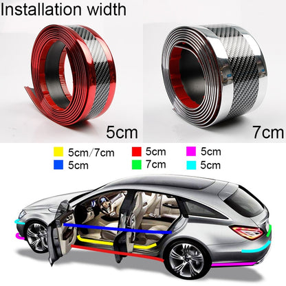 Car Door Sticker 3D Carbon Rubber Universal Anti-collision Protectors  Exterior Decoration