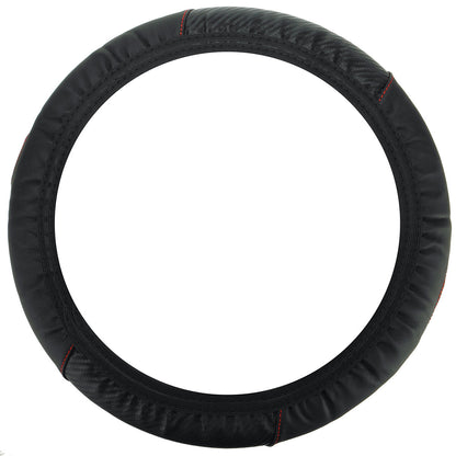 Car Carbon Fiber Steering Wheel Cover Anti-slip Protector