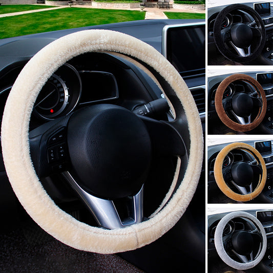 Car Steering Wheel Cover Winter Plush Universal Protector