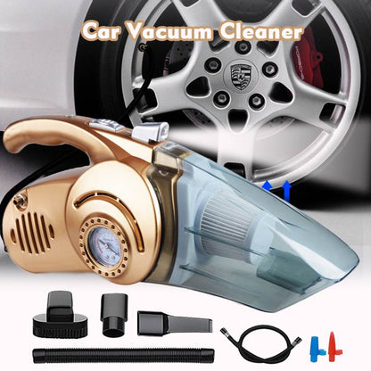Car Vacuum Cleaner Handheld Inflator Pump Pressure Wet / Dry Use