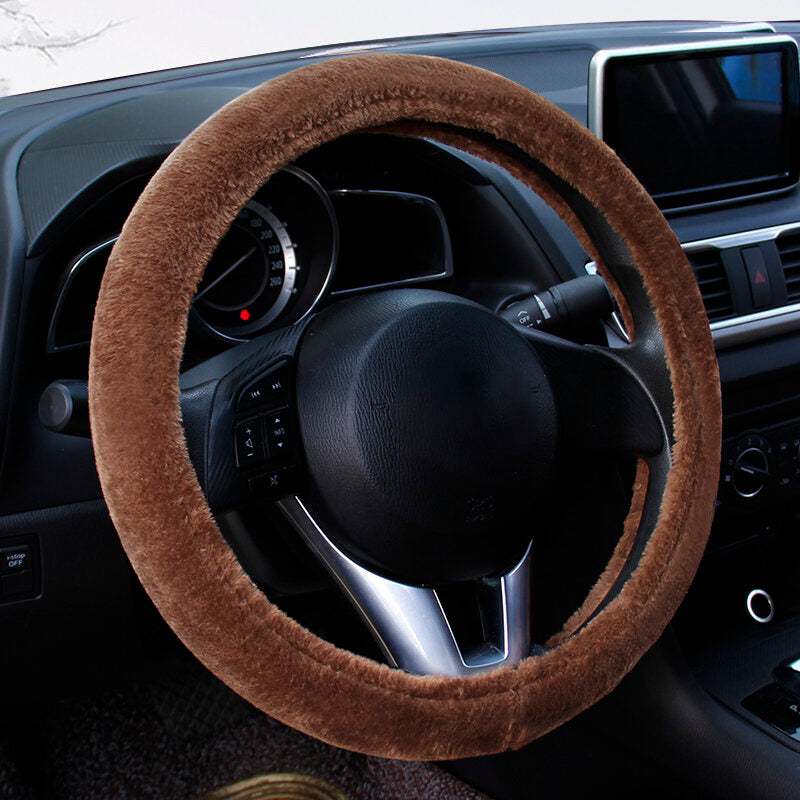 Car Steering Wheel Cover Winter Plush Universal Protector