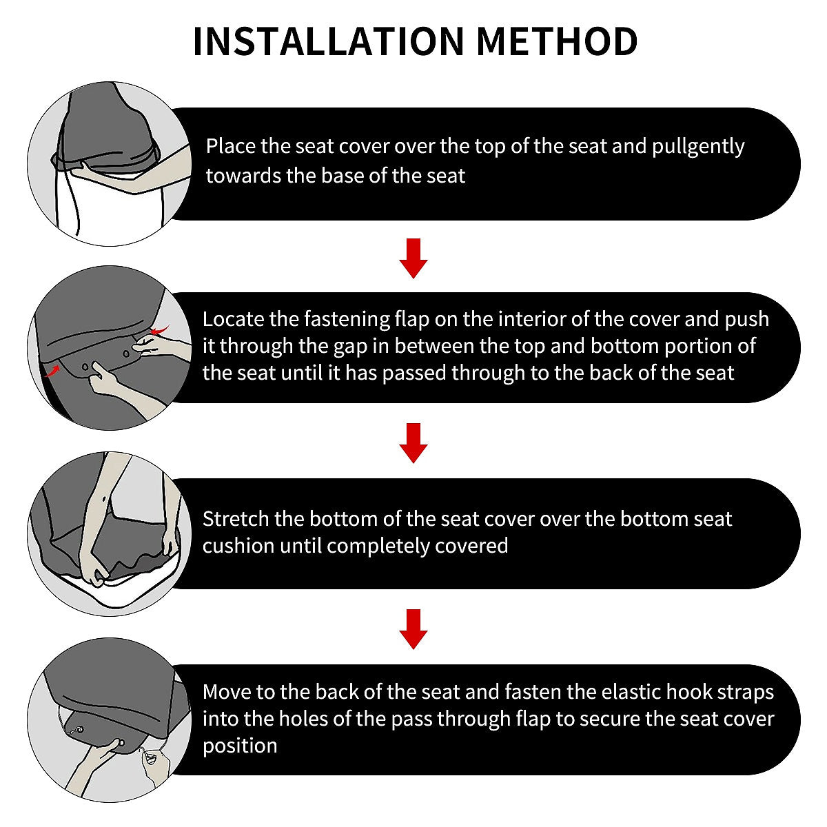 Car Christmas Seat Cushion Cover Protector Universal Fit 7 Pcs