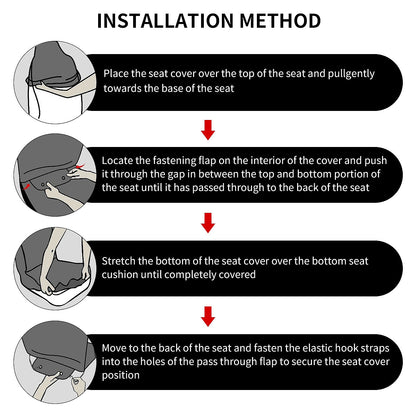 Car Christmas Seat Cushion Cover Protector Universal Fit 7 Pcs