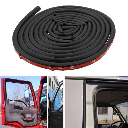 Car Door Seal Weatherstrip Noise Insulation Sealing Rubber Strip Trim 4M