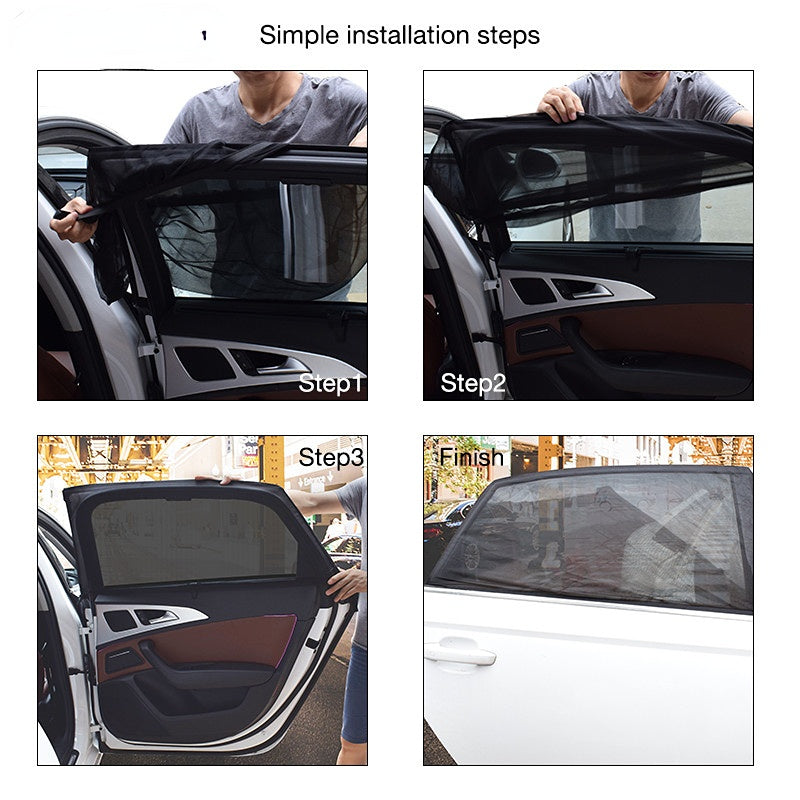 Car Styling Auto UV Protect Curtain Side Window Sunshade 2 Pcs