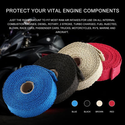 Car Motorcycle Universal Thermal Exhaust Tape Ties Heat Exhaust  5 Colors