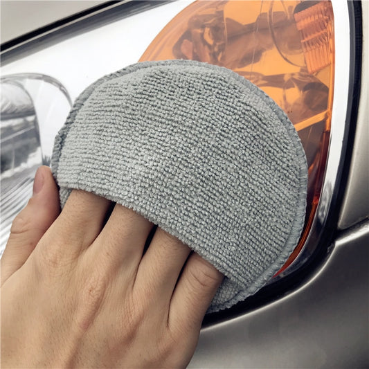 Car Care Microfiber Pocket Sponge Cleaning Applicator Pad Car Detailing Hand Polishing Pad