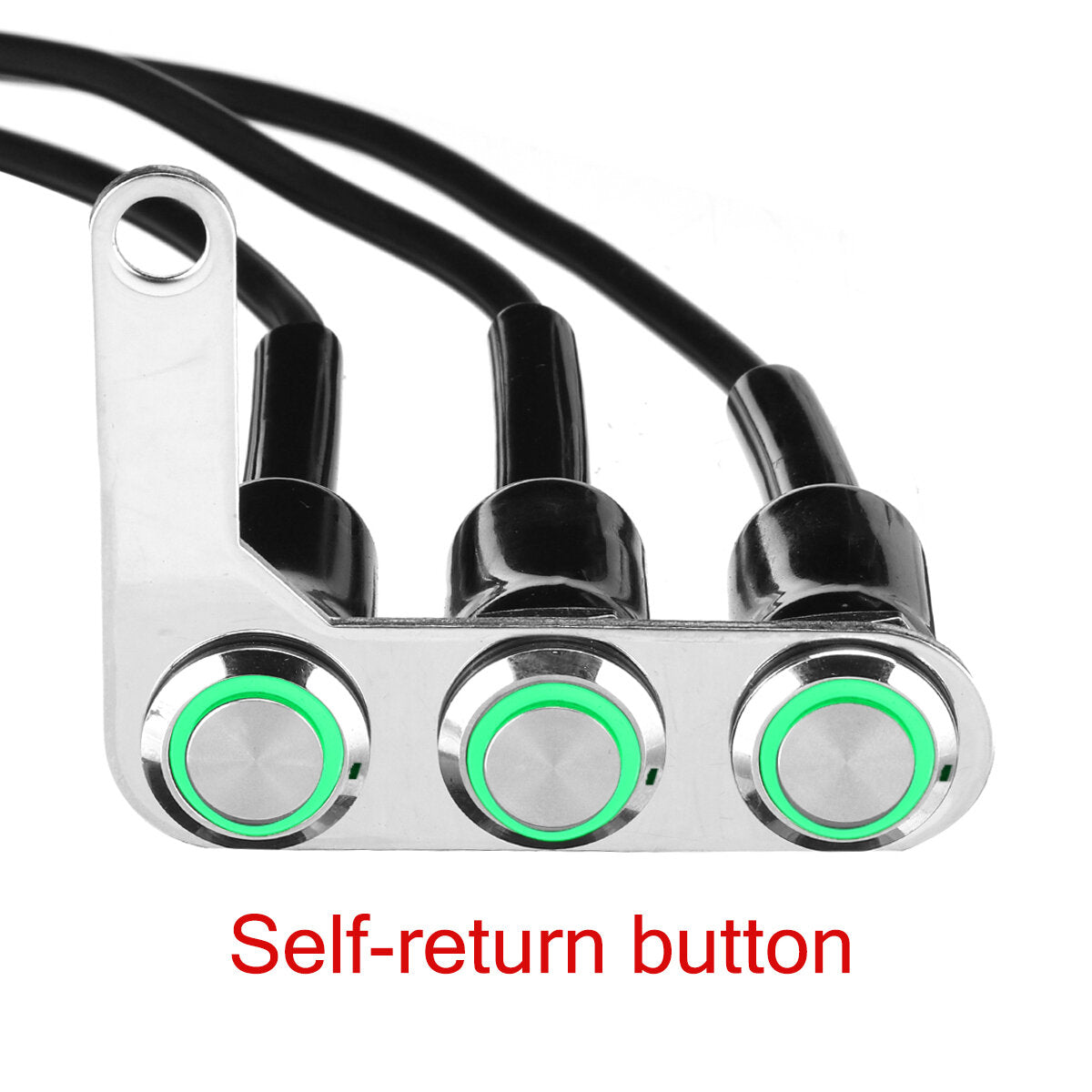 Motorcycle Switch Handlebar ON-OFF Push 3 Buttons
