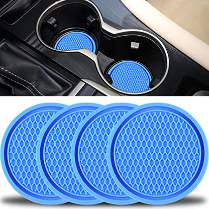 Car Cup Coaster 4PCS Universal Non-Slip Embedded Cup Holders Storage