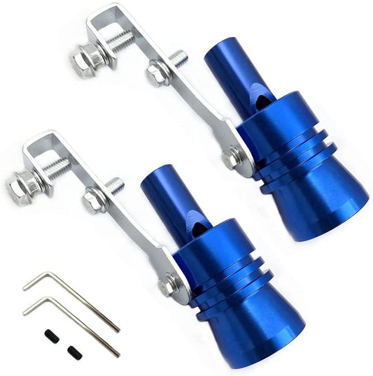 Car Universal Refits Blow-Off Valve Sound Exhaust Simulator Sound Muffler 2 Pcs