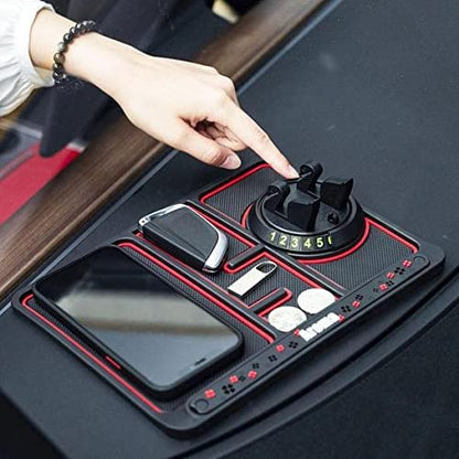 Car Non-Slip Phone Pad 4-in-1 Parking Card Universal Cell Phone Holder