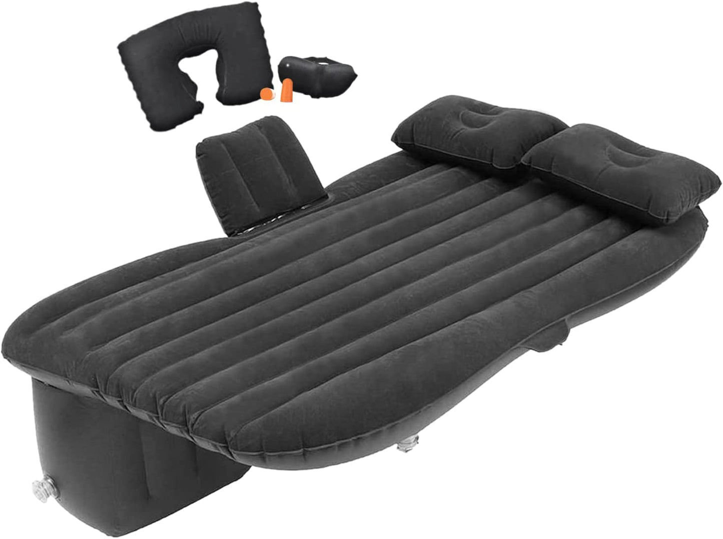 Inflatable Car Air Bed with Pump Kit Travel Air Mattress For Camping Vacation