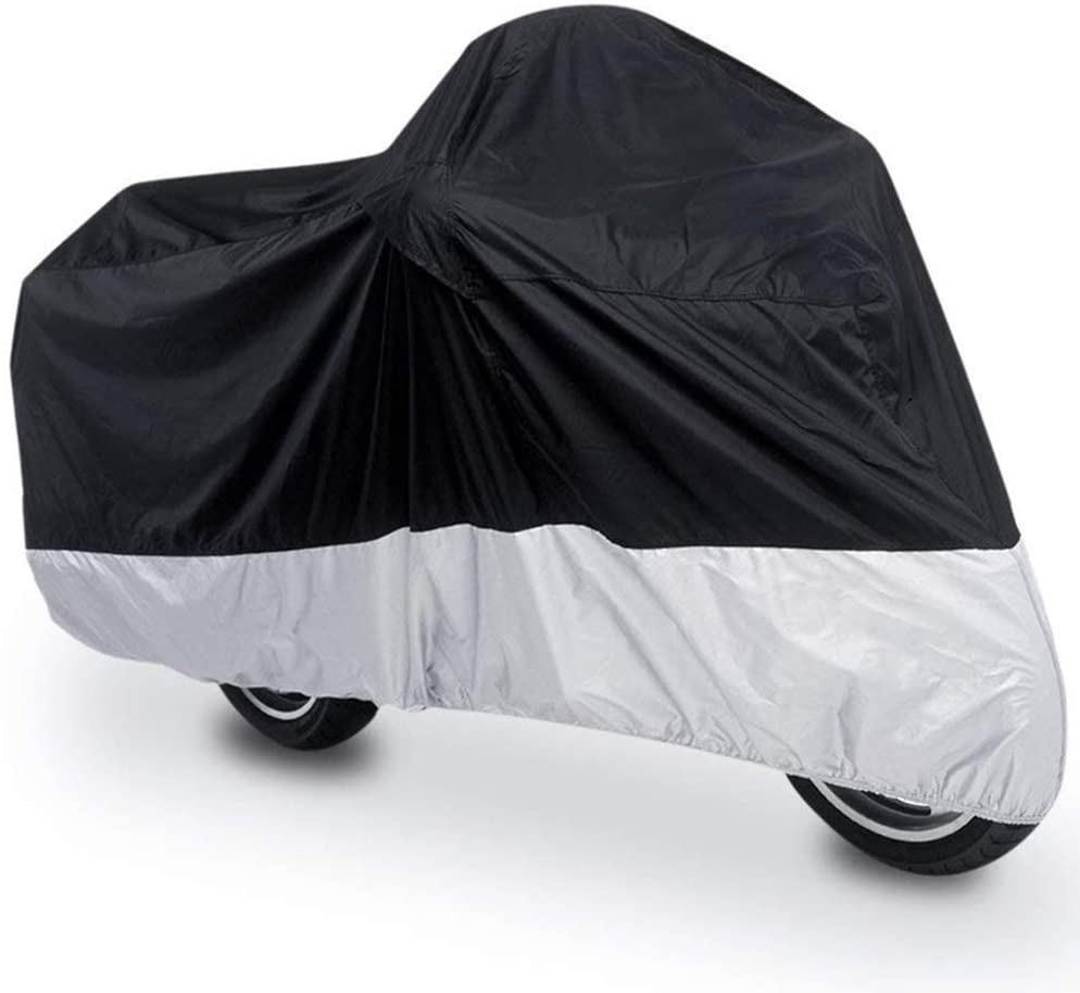Motorcycle Cover with 3 Windproof Buckles Black