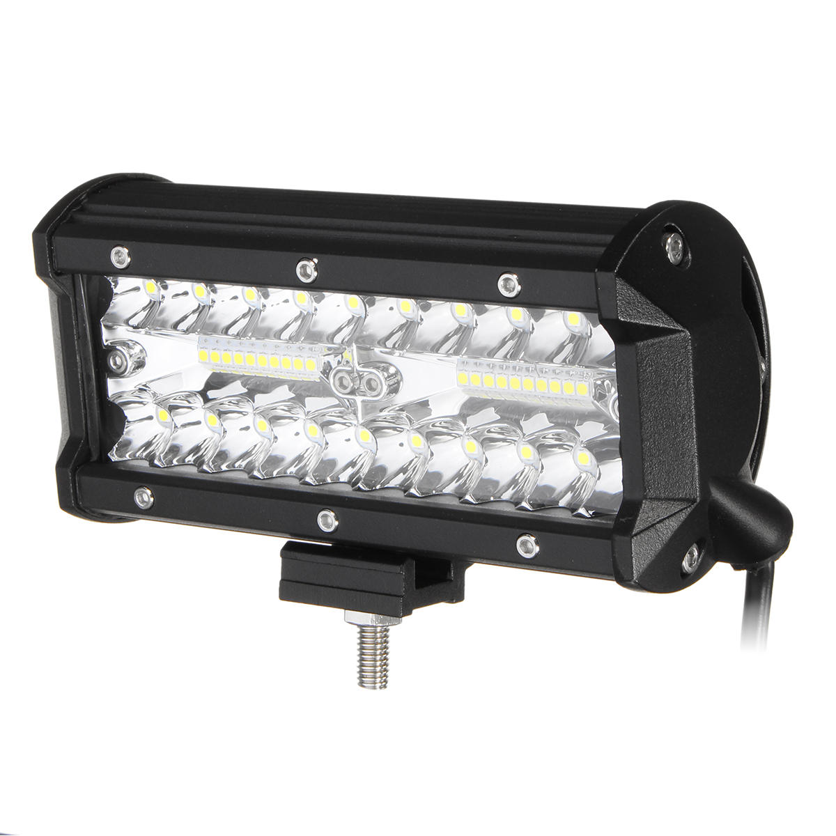 LED Work Light Bars Flood Spot Combo Beam for Off Road Truck SUV 7 Inch Tri Row 40W