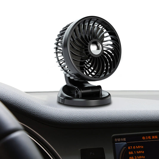 Portable Car Fan Strong Airflow Desktop Auto Fans 5V USB