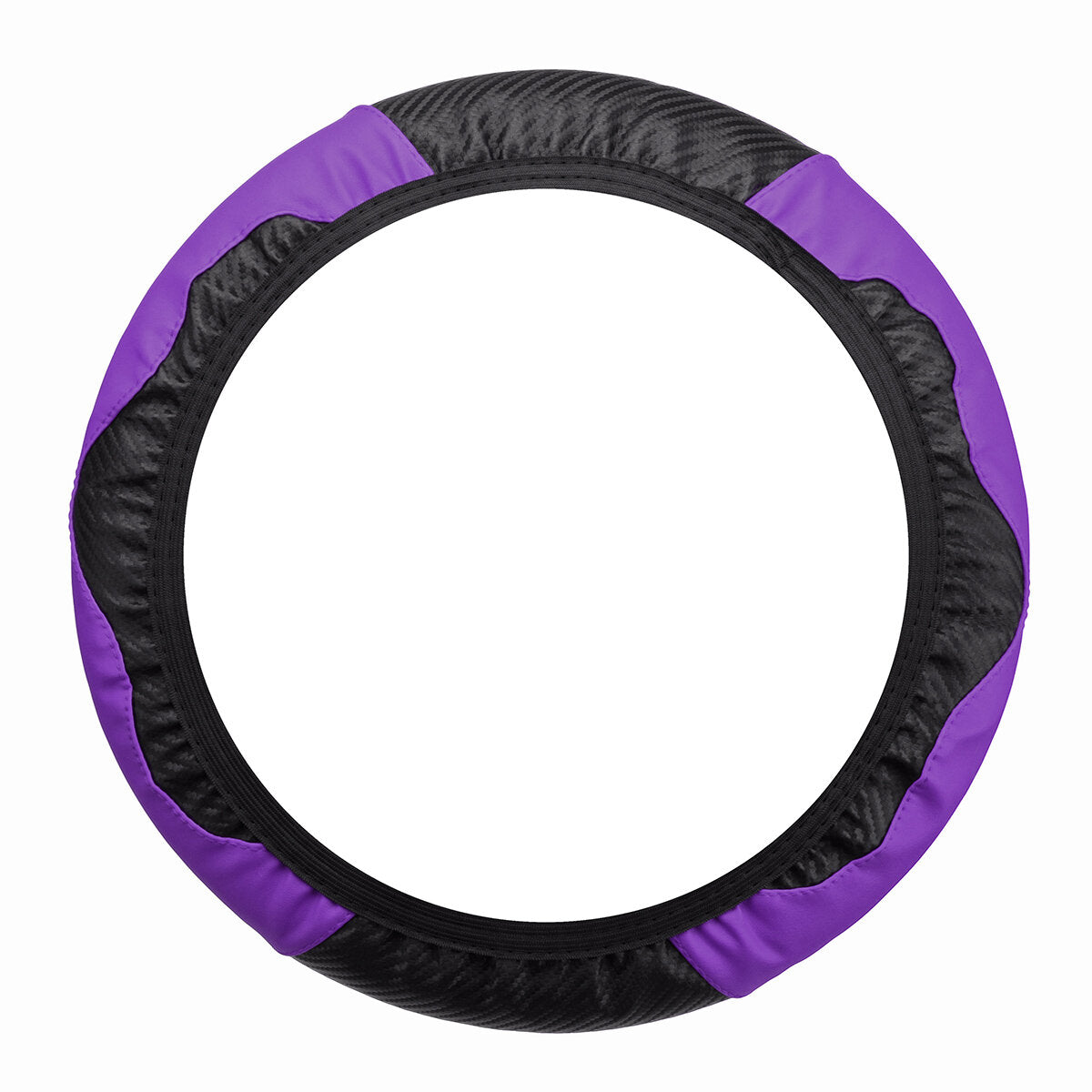 Car Carbon Fiber Steering Wheel Cover Anti-slip Protector