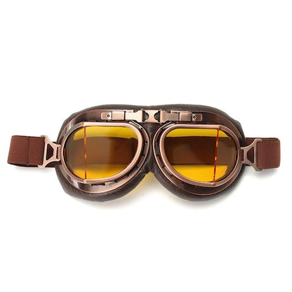 Motorcycle Goggles Retro Classic Sunglasses For Harley Pilot Steampunk Copper Helmet