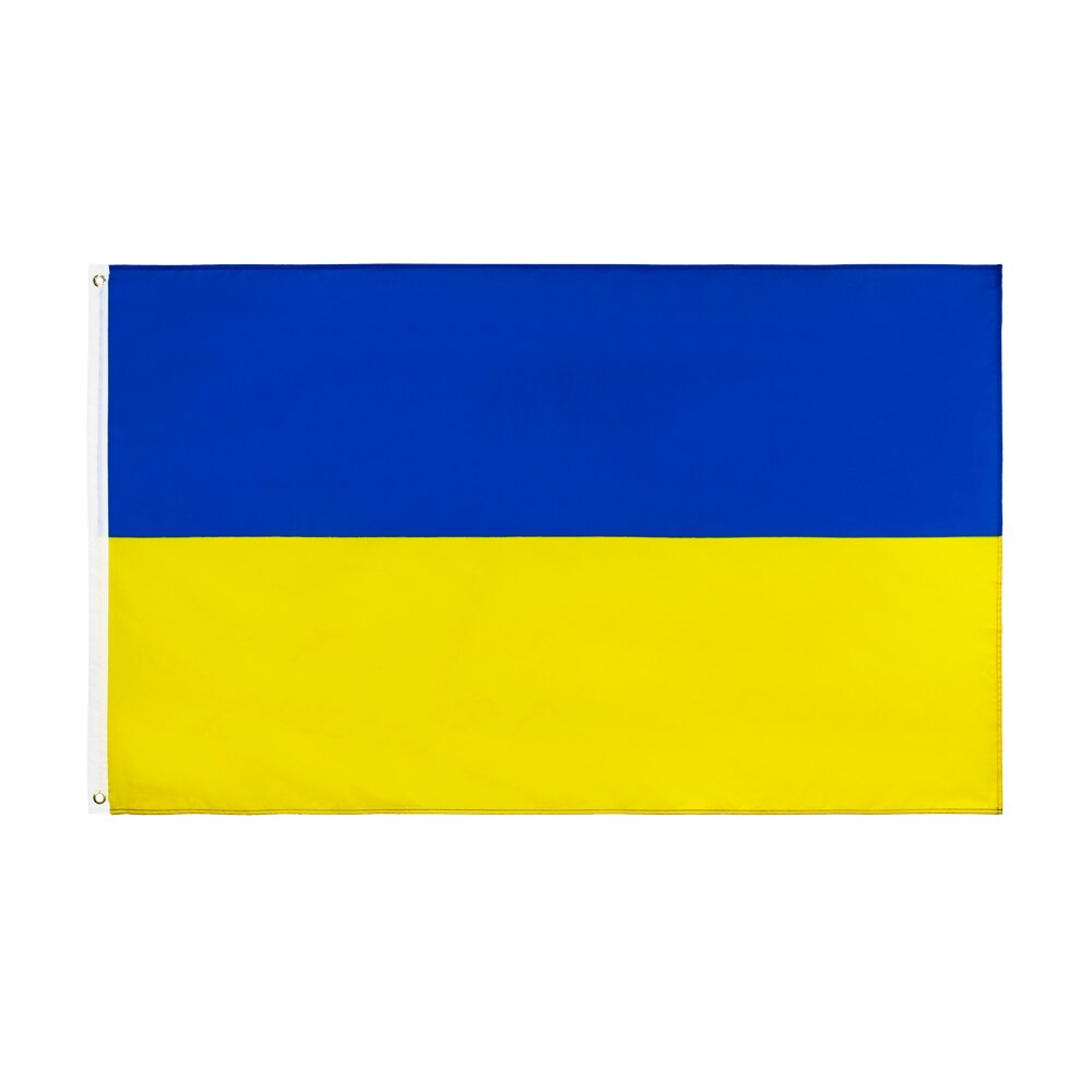 Blue Yellow Ukraine Flag Banner Home Decor