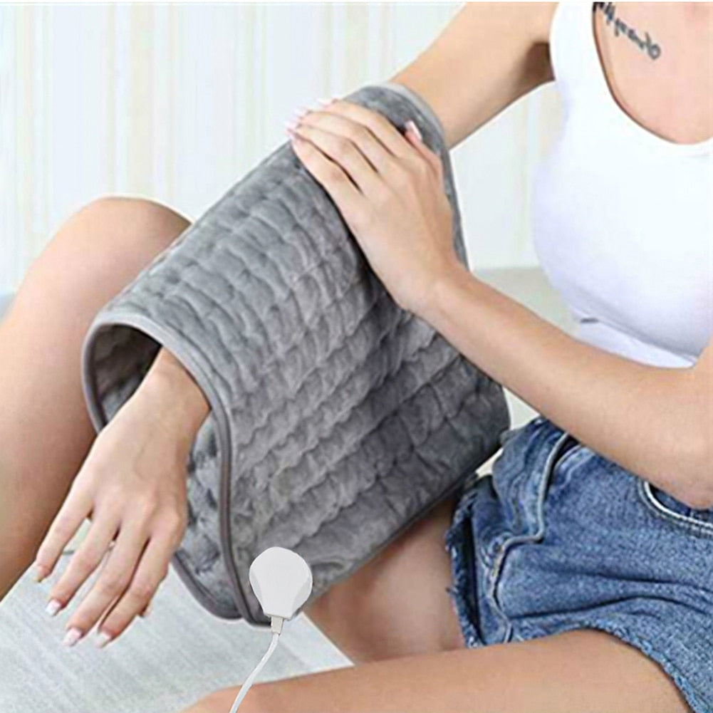 Microplush Electric Gear Blanket Waist Back Pain Relief Winter Warmer Cushion