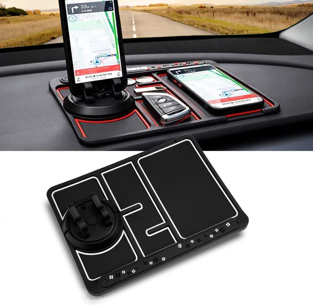 Car Non-Slip Phone Pad 4-in-1 Parking Card Universal Cell Phone Holder