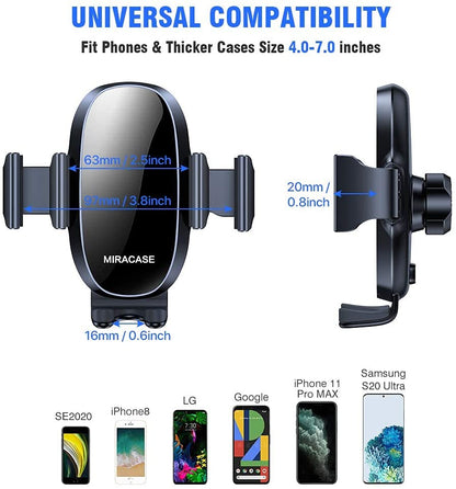 Car Universal 4-in-1 Cell Phone Holder Dashboard Air Vent Windshield