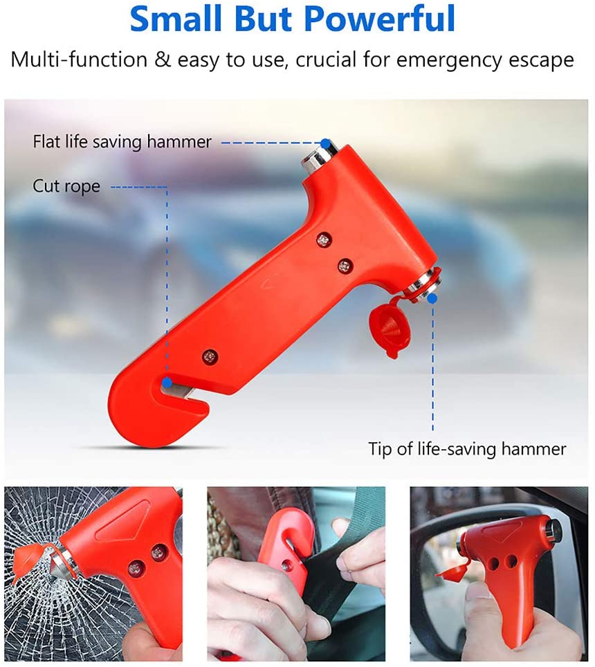Car Emergency First Aid Kit Triangle Safety Hammer Tow Rope Tools