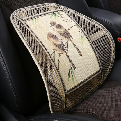 Car Mesh Bamboo Summer Cool Hollow Breathable Waist Cushion