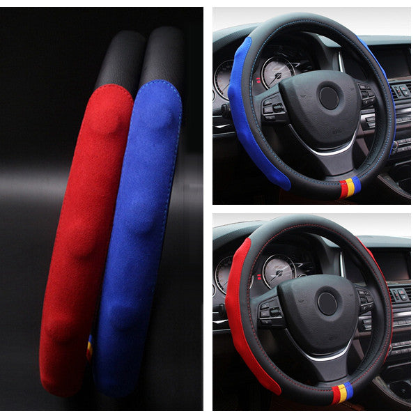 Car Leather Steering Wheel Cover Ring Universal Protector
